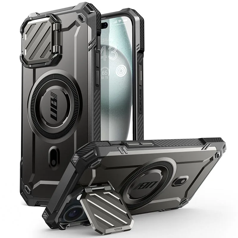 

For iPhone 15/For iPhone 14/For iPhone 13 Case 6.1" 2023 SUPCASE UB Mag XT Full Body Rugged Case with Camera Cover