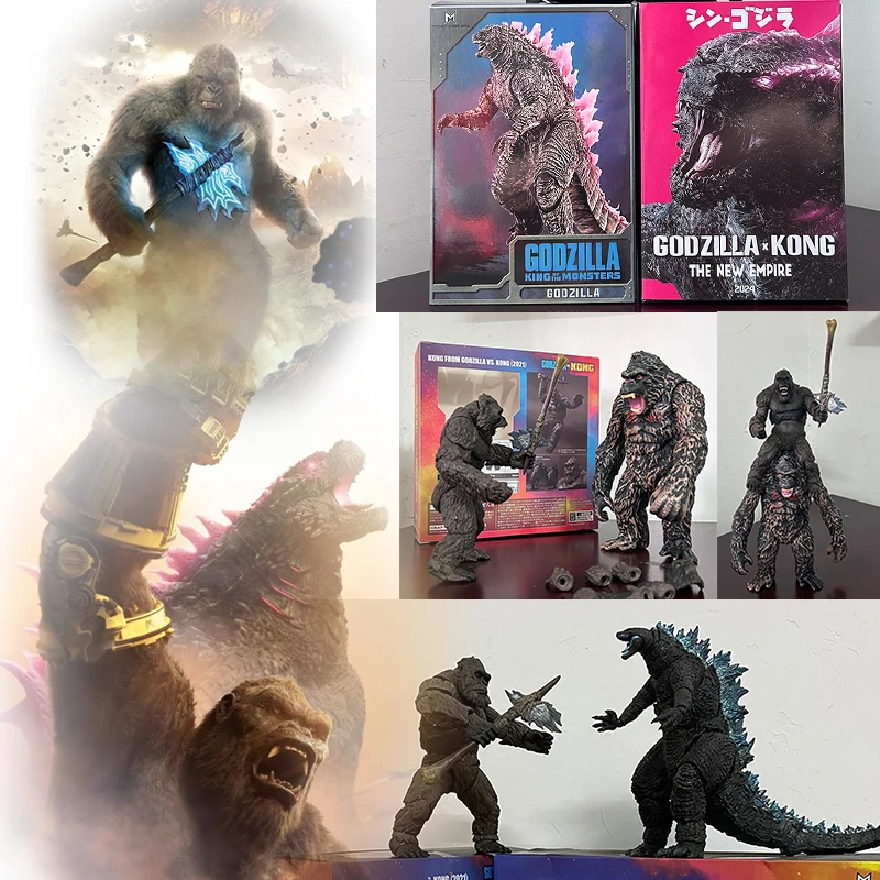 特撮 Godzilla 2 Rare Complete Set of 6 Types GODZILLA Figures Box Set Of 7 Vintage 1992 Yutaka NRFB Japan