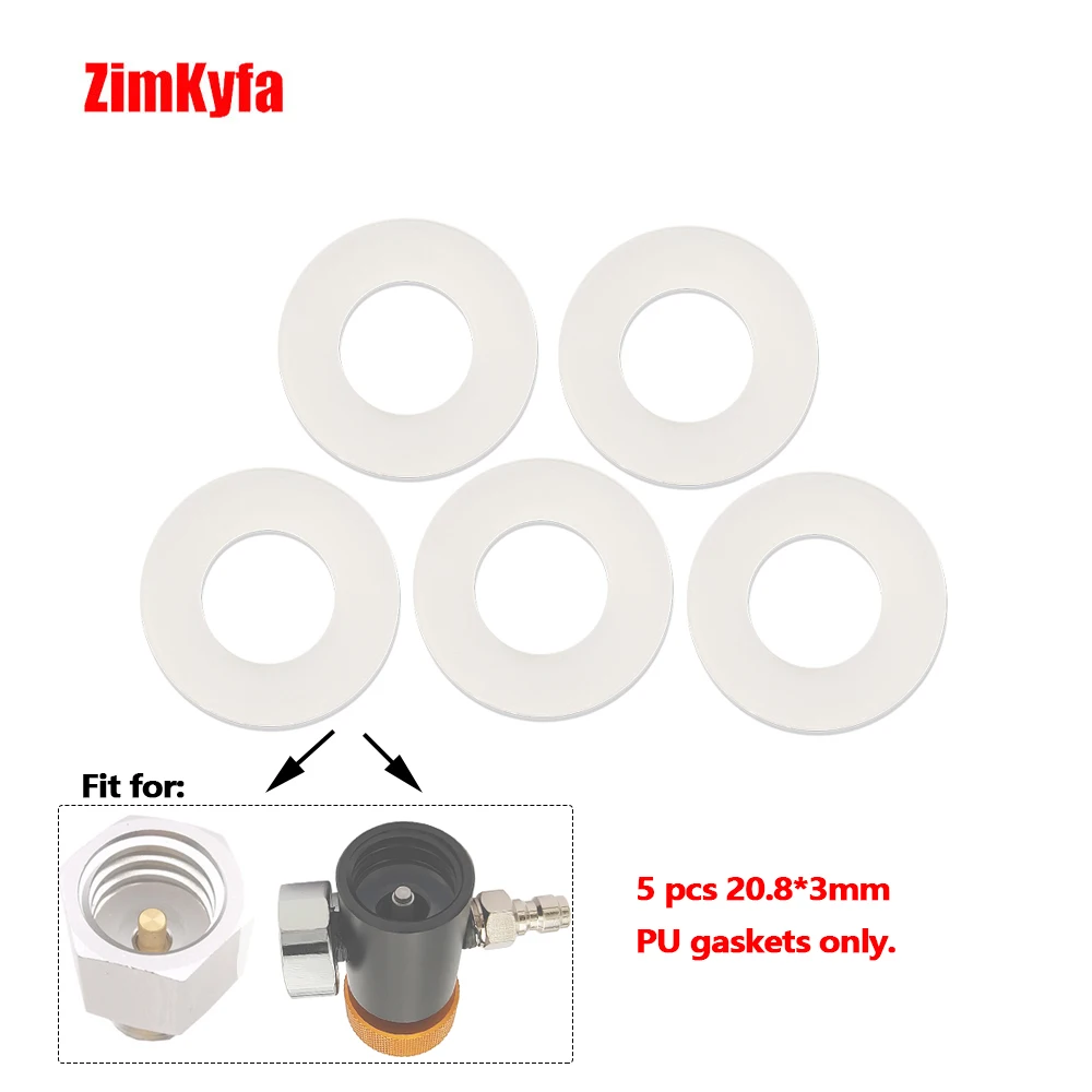 5pcs PU Washer O Ring Gasket 20.8mmx3mm For Sodastream Cylinder Co2 Adapter Homebrew Aquarium