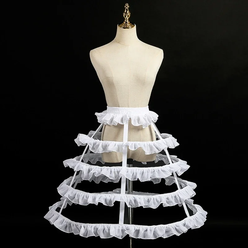 Crinoline Underskirt Petticoat Cage 2/3/4/5 Hoops for Women Girls Bridal Dress Vintage Ball Gown Short Long Hoop Skirt petticoat skirt petticoat underskirt wedding underskirt lolita petticoat flower girl underskirt wedding petticoat vintage underskirt