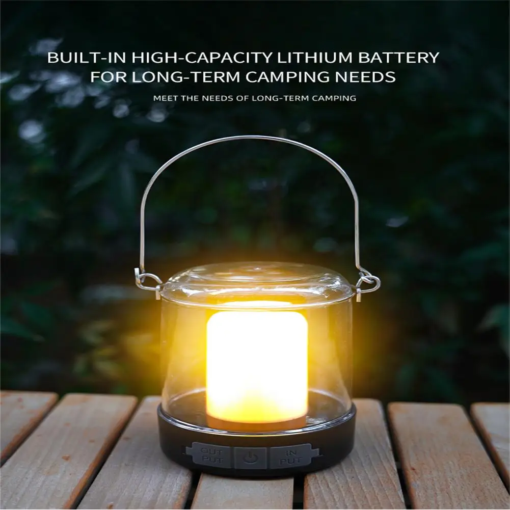 

Outdoor Led Camping Light Portable Type-c Charging Tent Lights Camping Lantern For Fishing Bbq Hiking