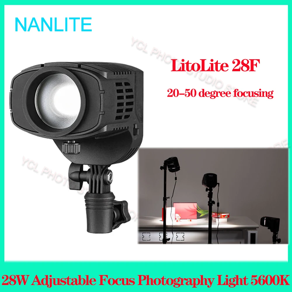 

Nanguang Nanlite Litolite 28F 28W светодиодный COB светильник 5600K Регулируемая фокусировка для студийной фотосъемки
