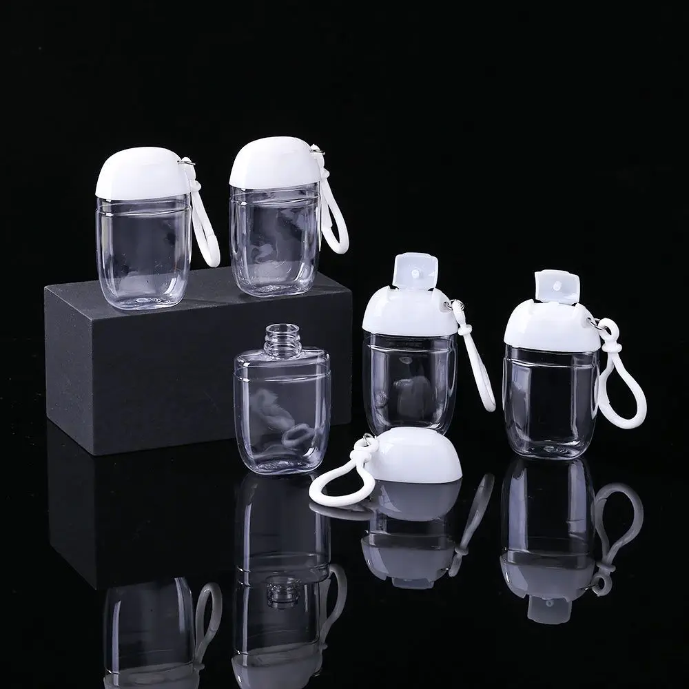 

Reusable With Key Ring Transparent With Hook Plastic Refillable Bottle Cosmetic Container Spray Bottle Hand soap Bottle