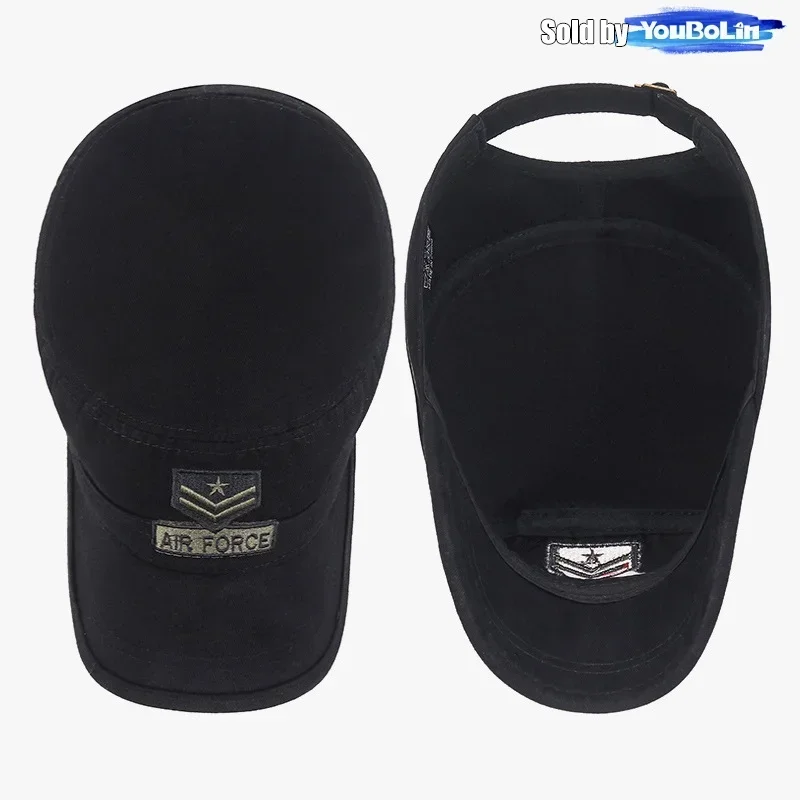 Nuovo berretto piatto da uomo in cotone ricamato, mimetico, con protezione solare, per primavera ed estate, e cappello a becco d'anatra casual da donna per attività all'aperto._voghion.com