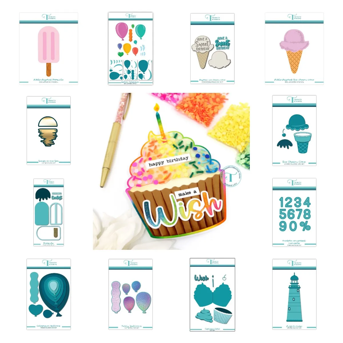 

Coconut Tree Shell Tower Metal Cutting Dies Hot Foil Scrapbook Diary Decoration Stencil Embossing Template Diy Greeting Card