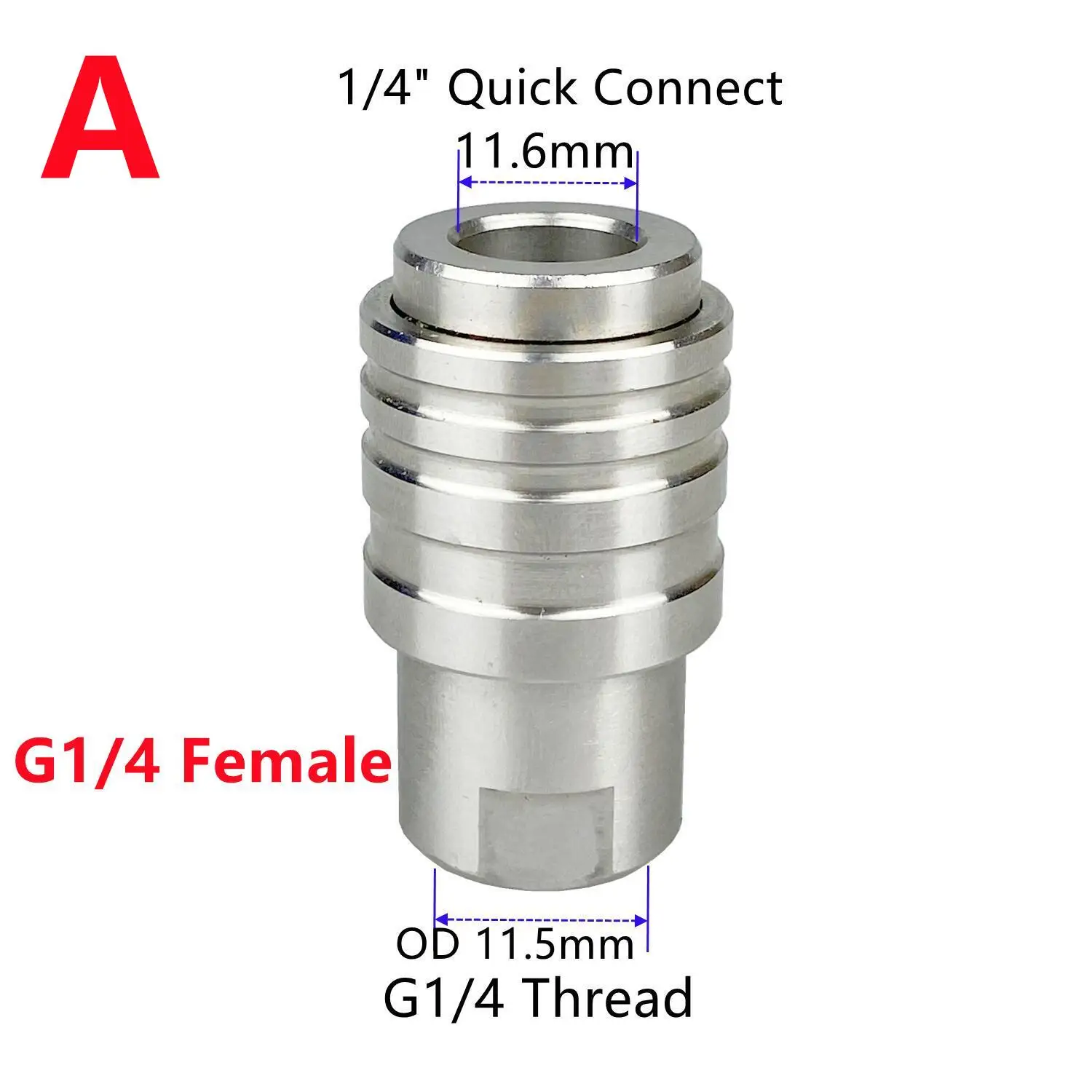 자동 잠금 퀵 커넥터 거치대, 다양한 피팅 스레드, 고압 세척 건용 M14 G1/4 M22, 1/4 인치