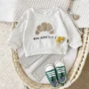 New Baby Suits Cartoon Clothing Boy Infant Sets Long-Sleeve Bread/Biscuits Sweatshirts Top Pants Autumn Winter Toddler Outfits 3