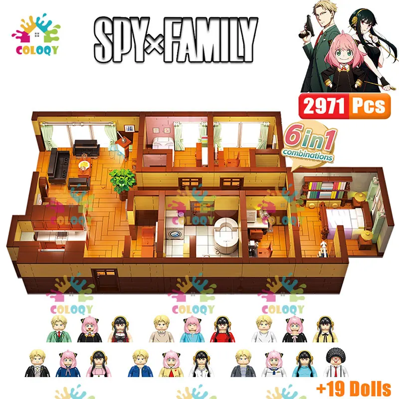 

Популярные Конструкторы из аниме Arnia Spy x для всей семьи, мини Экшн-фигурки для гостиной, игрушки для детей, рождественские подарки