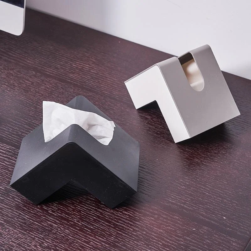 Creative L-shaped Drawn Tissue Box Living Room Simple Face Tissue Paper Box Multifu Mobile Phone Stand Book Stand Tissue Boxes