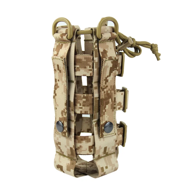 Taktische Flaschentasche Militär-Molle-Tasche Flasche Bierdosen Abdeckung  Armee Sport Mini Wasserkocher Outdoor Camping Jagdtaschen 3, Einheitsgröße  : : Sport & Freizeit