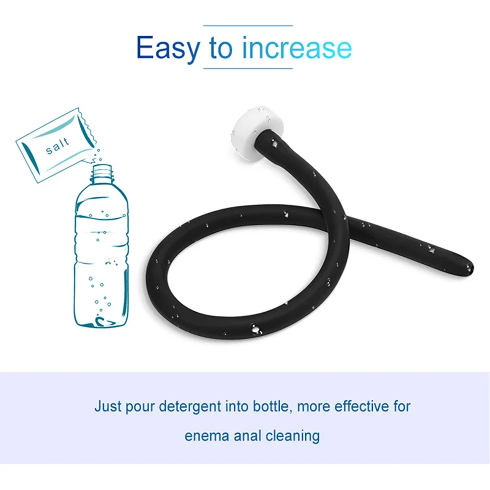 50/100/200cm Tube Anus Cleaner Personal Hygiene Cleaning Bidet Portable Soft Silicone Tube Enema Anal Shower Cleaning Set Shower 3