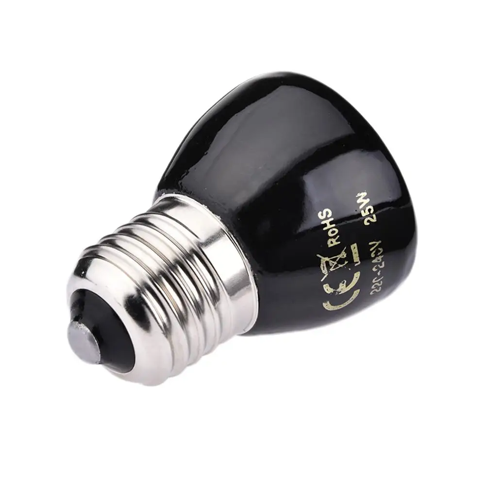 220V-240V Ceramic Pet Heating Lamp Far-Infrared 25W / 50W / 75W 100W Heat Bulb 50x60mm