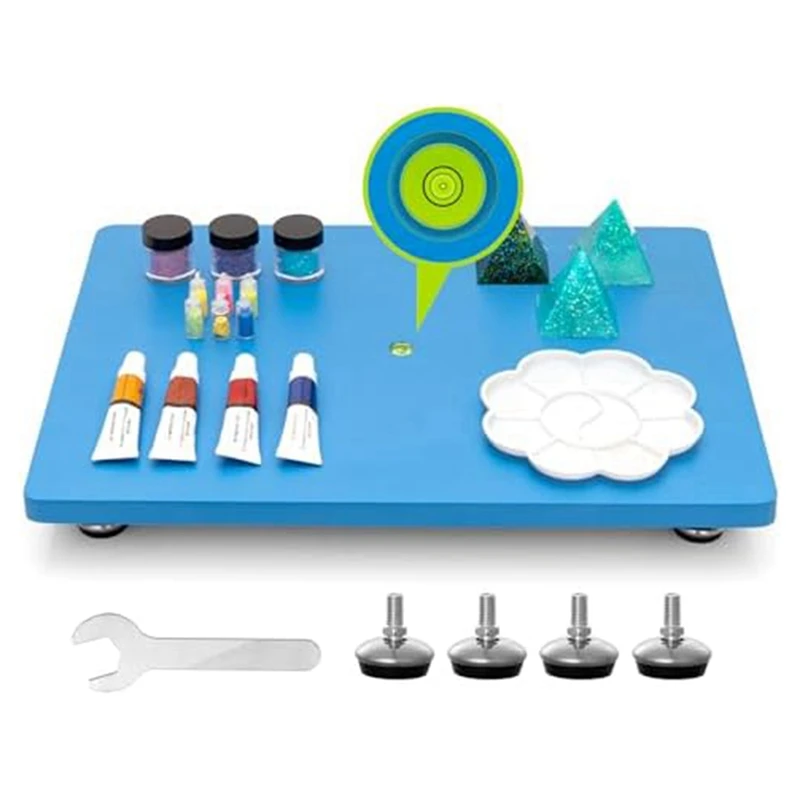 

Стол Выравнивающий из смолы, самовыравнивающаяся доска 16X12 дюймов для художественных изделий из смолы, прочный для ювелирных изделий, подставок, свечей, 3D-принтера «сделай сам»