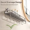 30/40/50CM Bathroom Shelf With Suction Cup Shower Organizer Without Drilling Shampoo Rack Toilet Shelf Bathroom Accessories 5