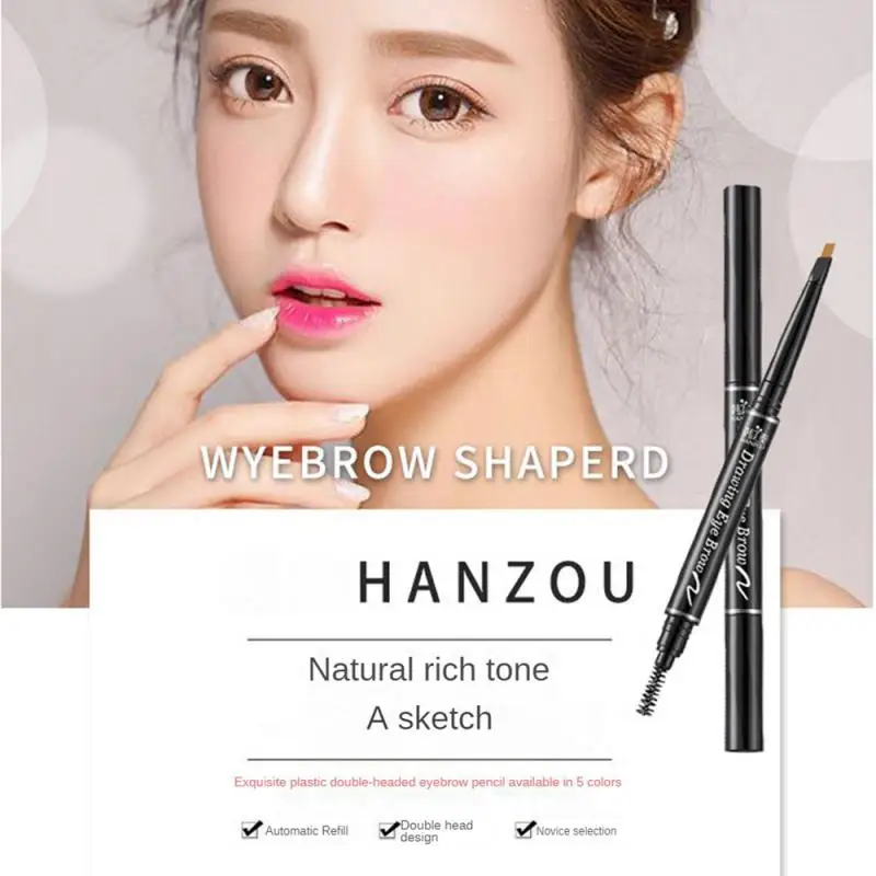 

Eyebrow Pencil For Beginners Small Size Super Fine Long Lasting Makeup Not Easy To Smudge Sweatproof Precise Eyebrow Shaping