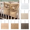 Practical Baby Crib Storage Bag Organizers Bedside Bag for Diapers & Small Items  2 Pockets Versatile Bedside 1