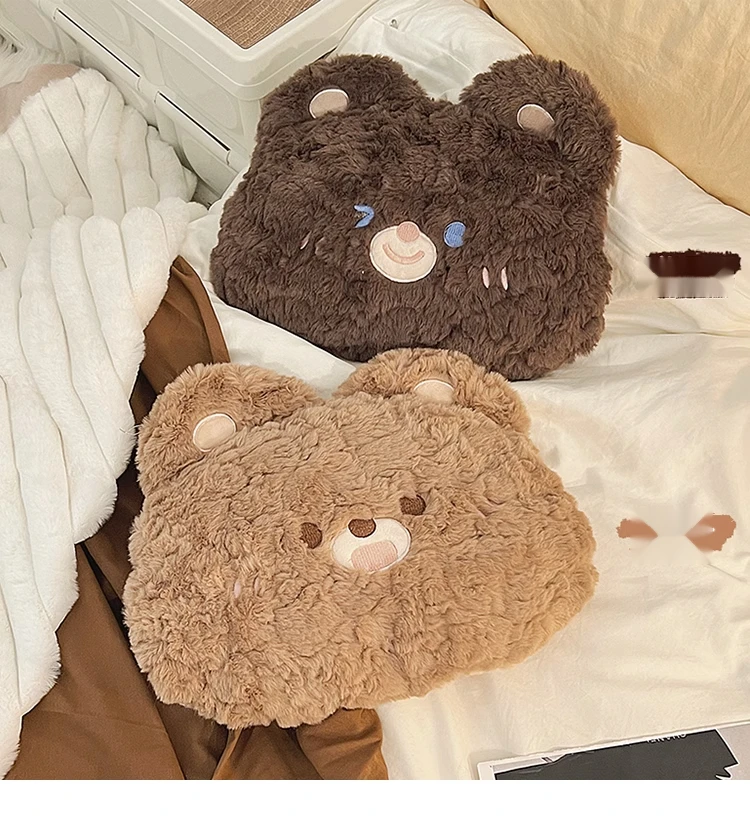 Cute plush hand hot rechargeable explosion-proof water bag, bedding, 2023 new warm baby_voghion.com