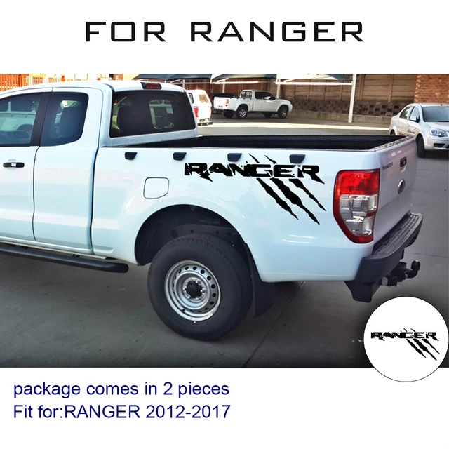 Black WILDTRAK side front door body decal sticker For Ford Ranger T6  2018-2021