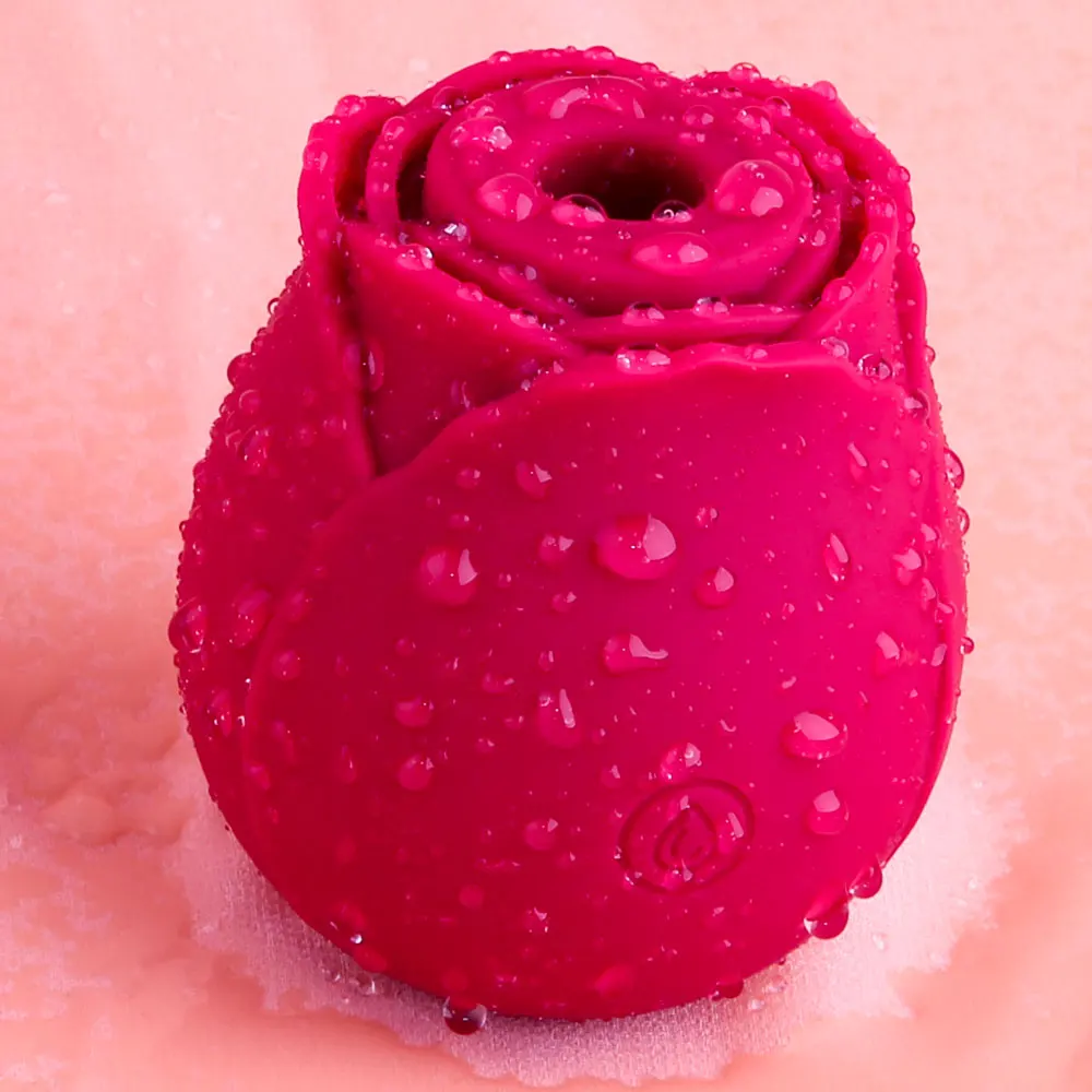 Rose Shape Sucking Vibrator Intimate Nipple Sucker Oral Powerful Licking Clitoris Stimulation Massager_voghion.com
