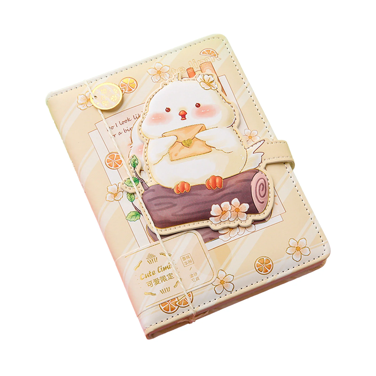 36k Notebook Cute Girl 112 Color Page with Magnetic Buckle