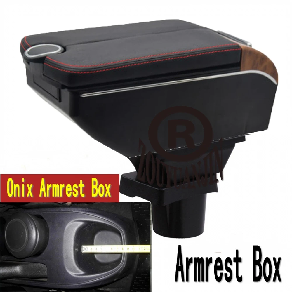 

For Chevrolet Onix Armrest Box Retrofit Parts Center Console Special Storage Space Car Elbow Rest with USB Cup Holder