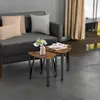 Nesting Coffee Tables, End Tables Set of 2 for Living Room Bedroom, Industrial Small Stacking Side Tables 1
