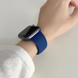 Silicone Sport Band for Apple Watch - Versatile and Durable Strap Accessory (20 Cobalt blue)