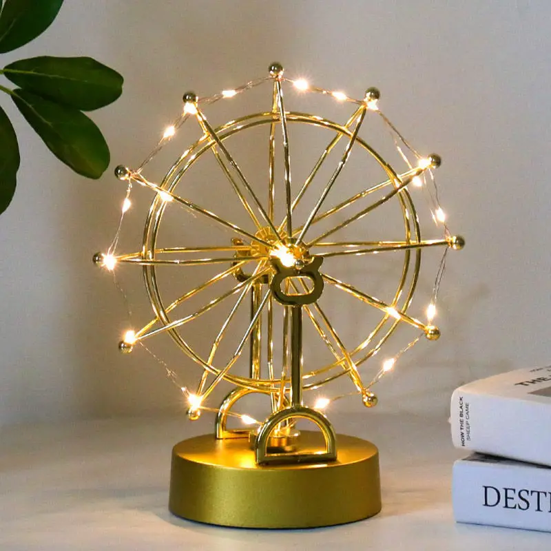 

Nordic creative personality perpetual motion machine Ferris wheel ornament rotating Newton ornament home living room bedroom dec