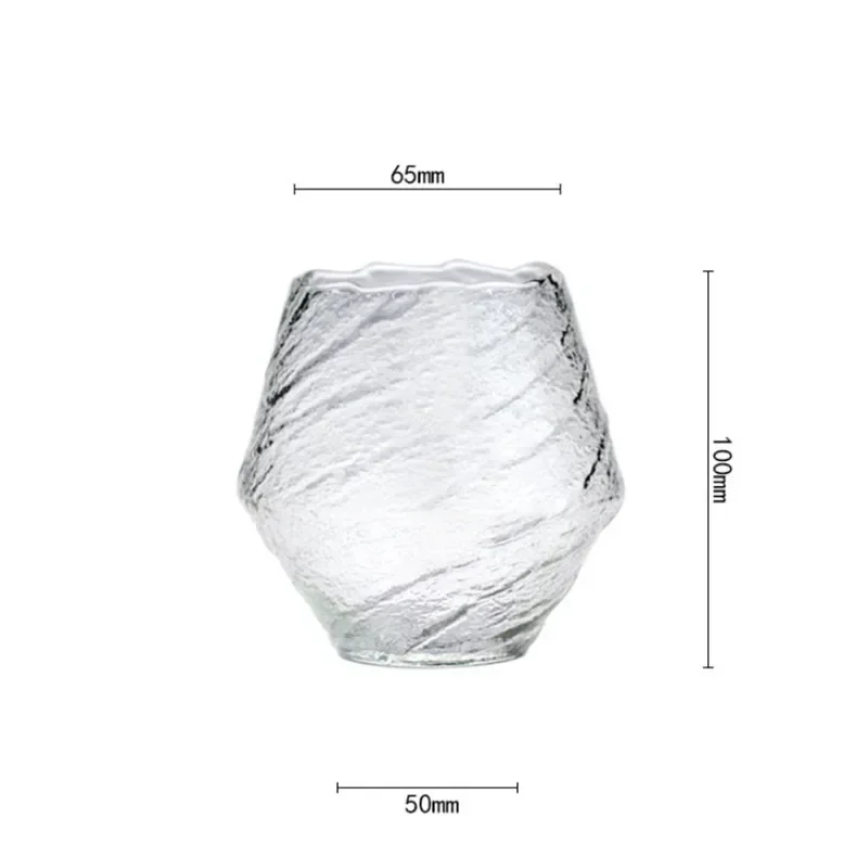 Description Picture 2 of itemJapanese Handmade Hammered Whiskey Glass Heat-Resistant Juice Cup Liquor XO Whisky Crystal Wine Glass Cognac Brandy Snifter