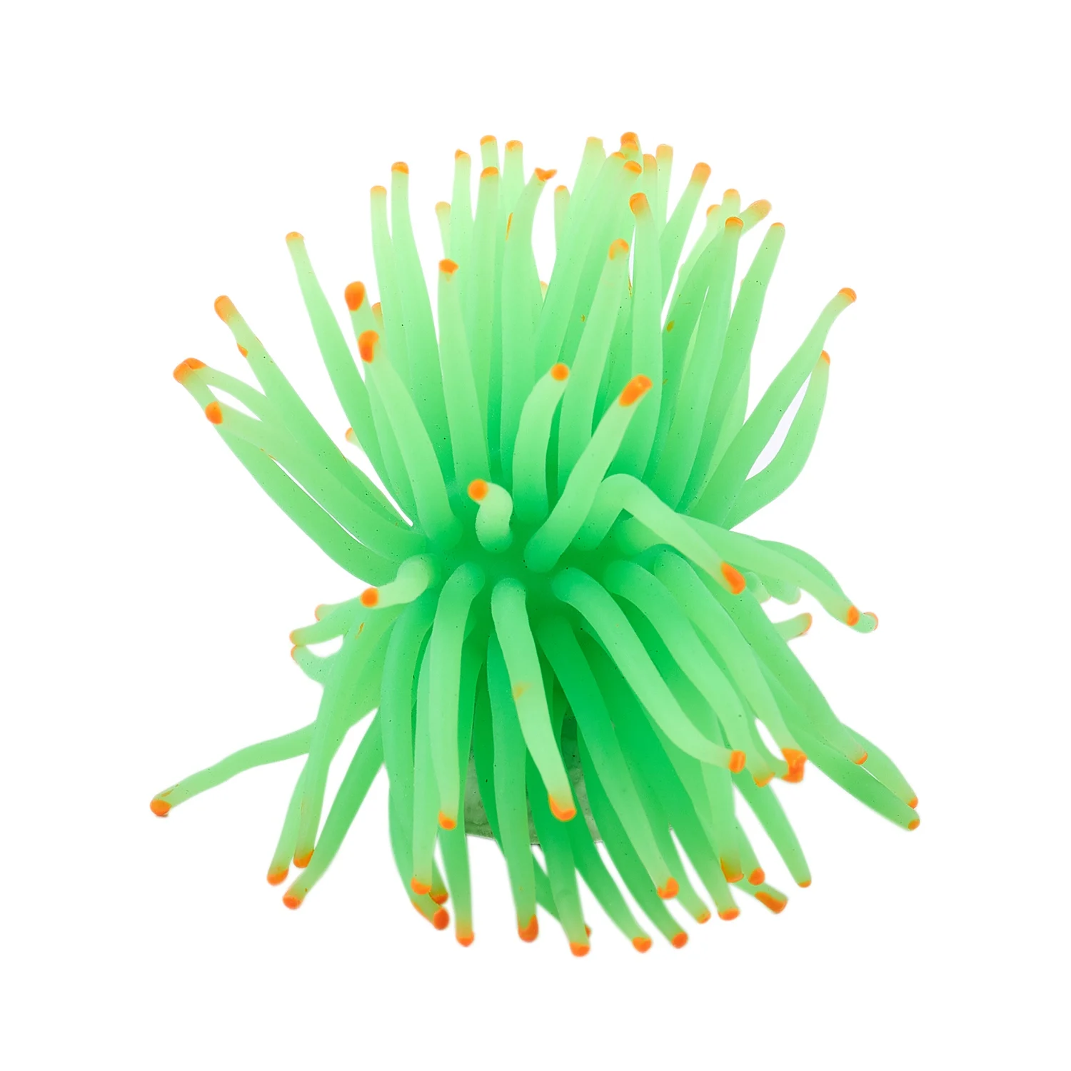 Fish Tank Decorations Aquarium Decorative Green Silicone Sea Anemone Ornament Aquarium Ornaments