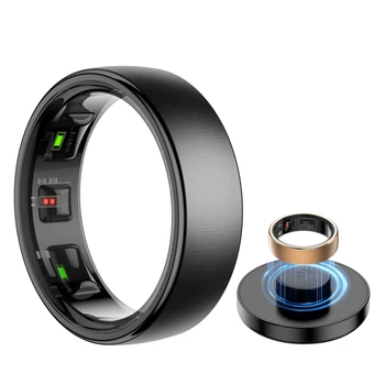 Smart Ring R10 Controllo gesti Frequenza cardiaca Temperatura corporea Ossigeno nel sangue Monitor del sonno 5ATM Anello intelligente multi sport impermeabile