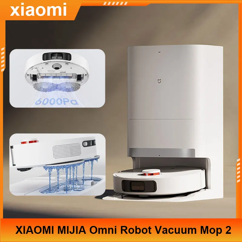 

NEW XIAOMI MIJIA Omni Mop 2 Robot Vacuum C102CN Mopping Vacuuming Drying Wipes Automatic Cleaning Dust Collecting Drainage Water