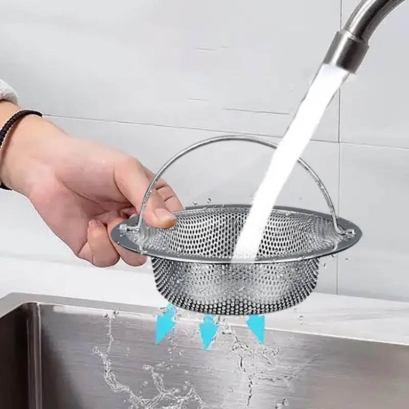 Universal Stainless Steel Sink Strainer Kitchen Sink Drain Basket Drain Strainer Mesh Basket Kitchen tool