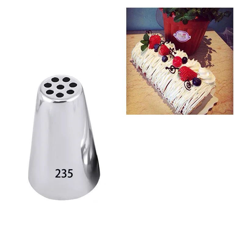 

235 Cake Grass Cream Decoration Tips Stainless Steel Icing Piping Nozzles Cake Decorating Pastry Tip Sets Cupcake Tools Bakeware