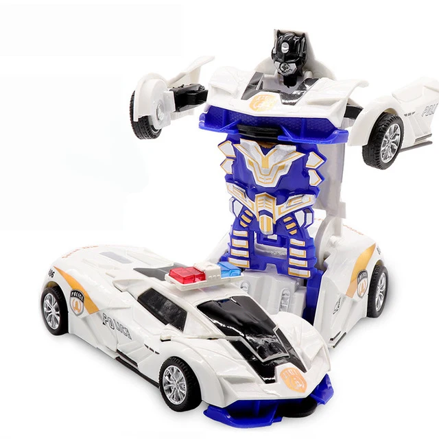 2-in-1 Automatic Transforming Robot Car Toy