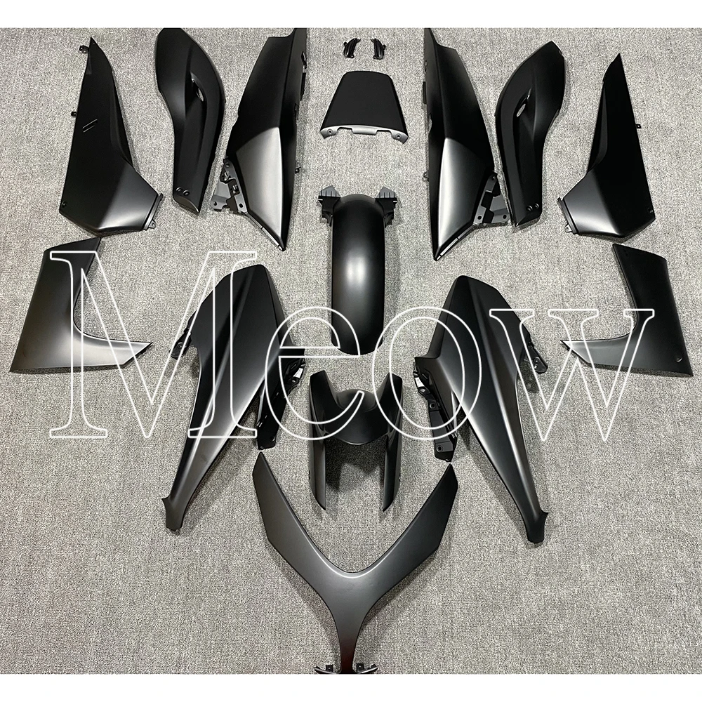 

Комплект обтекателей для мотоцикла, комплект кузова из пластика для Yamaha TMAX500 TMAX-500 TMAX 500 2008 2009-2011, аксессуары, полностью черный корпус