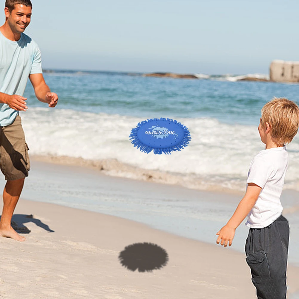 Soft Splash Water Flying Disc Toys Water Toys Splashing Flying Disc for Kids and Adults for Park Beach and Backyard Games