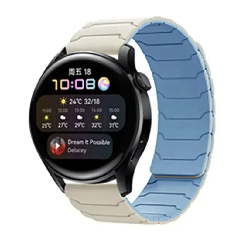 Magnetic Loop Band Silicone Strap - Universal 20mm/22mm Fit
