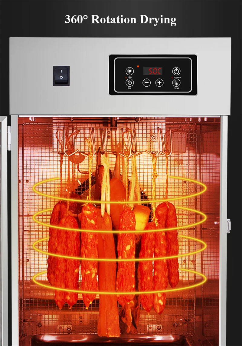 Household Sausage Drying Machine Electric 220V 110V Food Dryer Dehydrator Cured Meat Chicken Bacon Maker Commercial 6