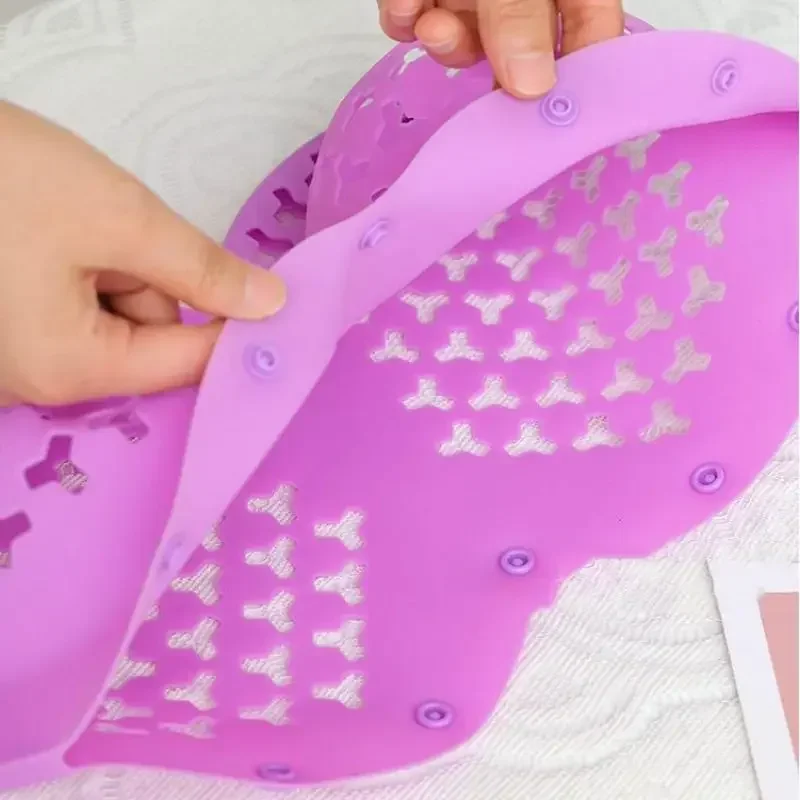 Silicone Bra Wash Bag Anti-Deformation Silicone Underwear Bra Moulds Double Sided Mesh Permeable Underwear Wash Bag