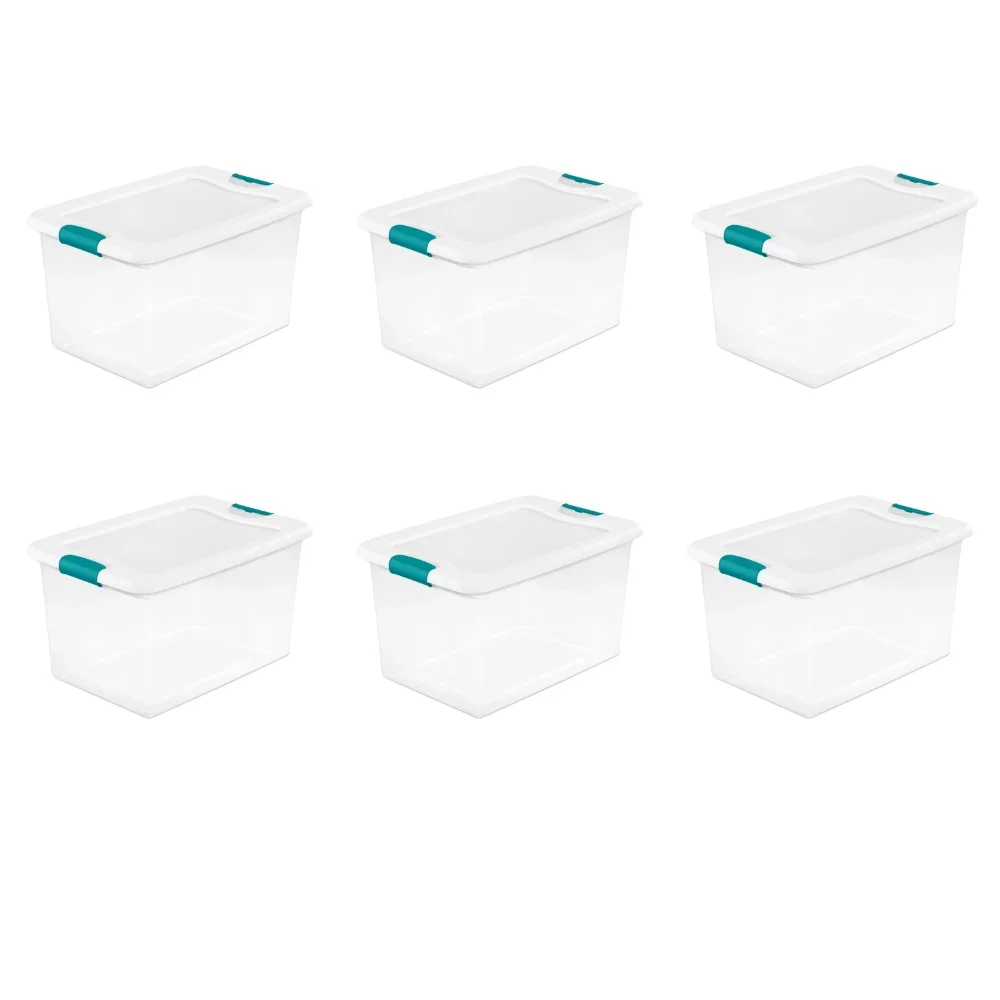 

Sterilite 64 Qt. Коробка для фиксации Белый набор из 6 ящиков для хранения
