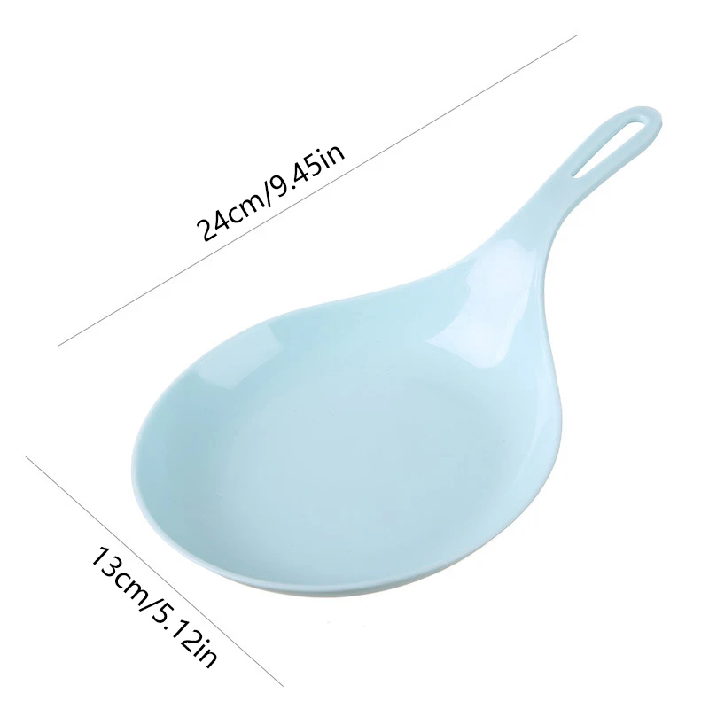 Korean Handheld Dish with Handle Large Spoon Tray for Fries Fried Chicken Snack Plate Fruit Dessert Cake Platter