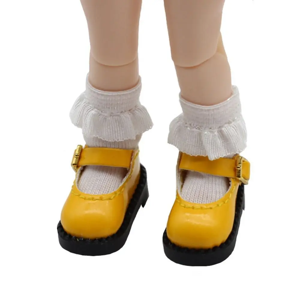 1Pair 1/12 BJD ob11 Doll Sandals For Obitsu11 GSC DOD Body Dolls Socks OB11 Princess Shoes Clothes Accessories Toys 5
