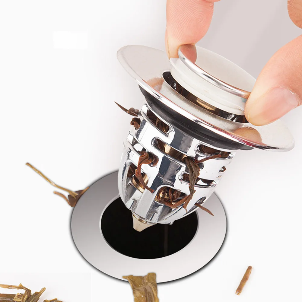 1pc Bouchon D'eau Universel Pour Lavabo De Salle De Bain, Convient Pour Les Évie