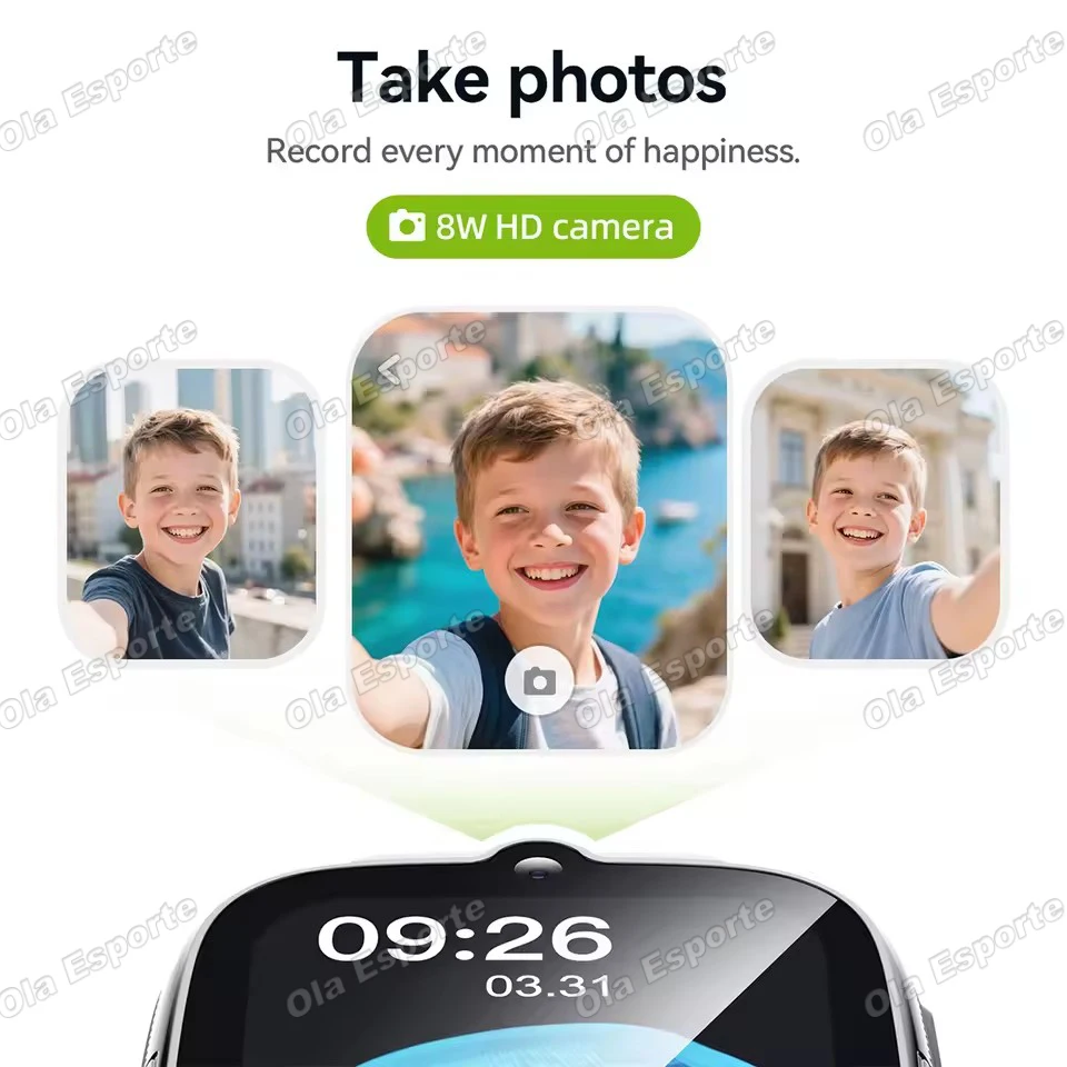 2026 New Kids Smart Watch 4G GPS Location Video Call SOS with Sim Card Camera Waterproof Upgrade Watch for Boys And Girls HW12 6