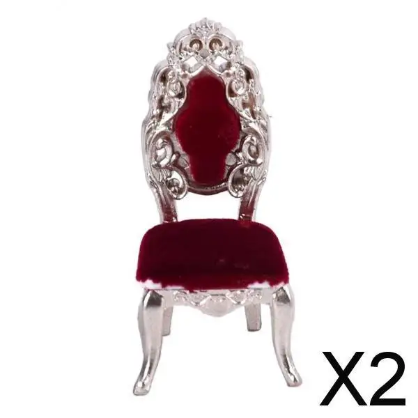 

2 шт., миниатюрный стул для кукольного домика, 25 х50 мм