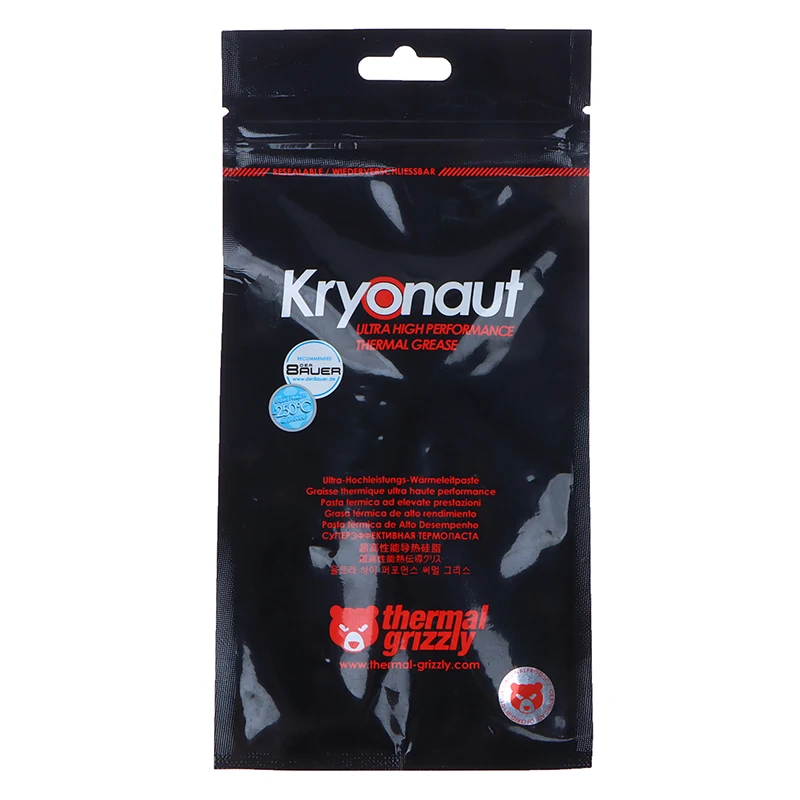 Pasta Térmica de Silicona de Gran Capacidad para Enfriador de CPU/GPU, 1g, Thermal Grizzly Kryonaut Extreme KE