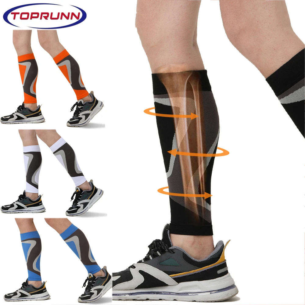 

1 Pair Leg Compression Socks,Calf Support Sleeves for Legs Pain Relief,Secure Footless for Fitness, Running, and Shin Splints