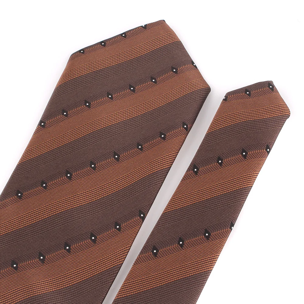 Floral Ties For Men Women Brown Color Neck Tie For Party Business Suit Striped Neckties Wedding Neck Tie Groom Gifts neck tie