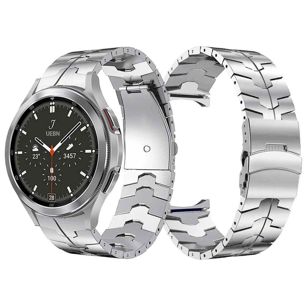 

No Gap Bracelet Strap For Samsung Galaxy Watch4 Classic 46mm 42mm For Galaxy Watch4 44mm 40mm Watchbands Stainless Steel Metal